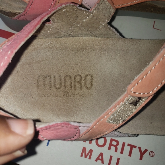 Sh122 Munro Ladies Peach Sandals 10N - Picture 8 of 10
